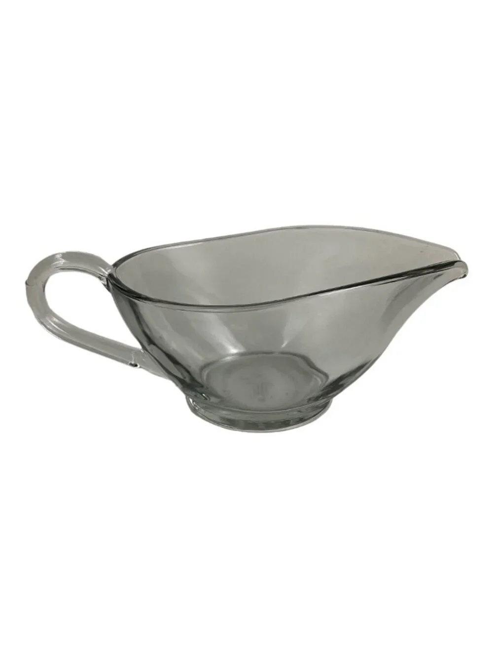 Anchor Hocking Clear Glass Gravy Boat Bowl With Handle - Made in the USA